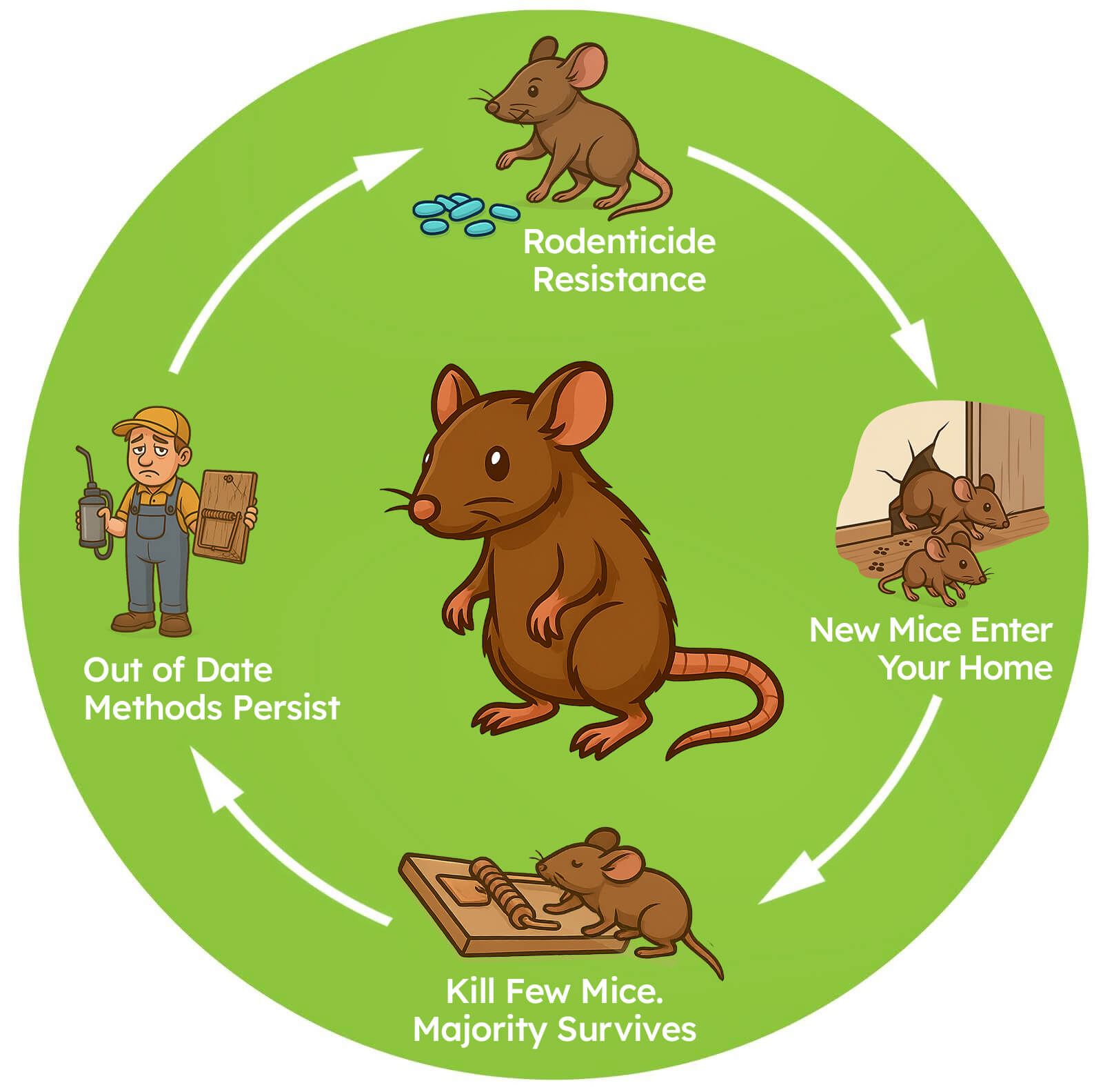 Rodent breeding cycle and rapid reproduction